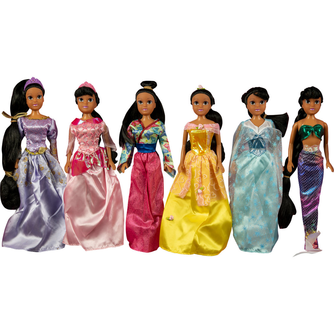 Smart Talent 11.5 in. Princess Dolls 6 pc. Gift Set - Image 2 of 2