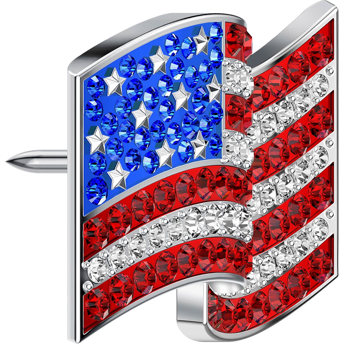 Swarovski American Flag Pin - Image 3 of 3