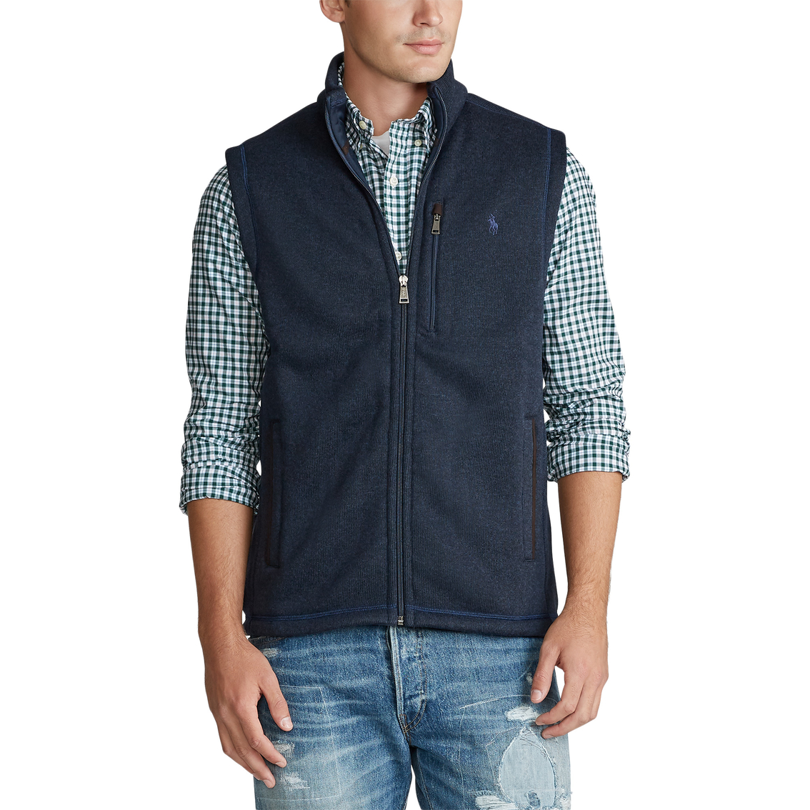 Polo Ralph Lauren Fleece Mockneck Vest | Vests | Clothing & Accessories |  Shop The Exchange