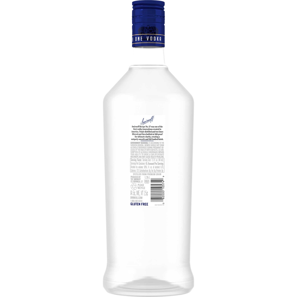 Smirnoff Vodka 100 1.75L - Image 2 of 2