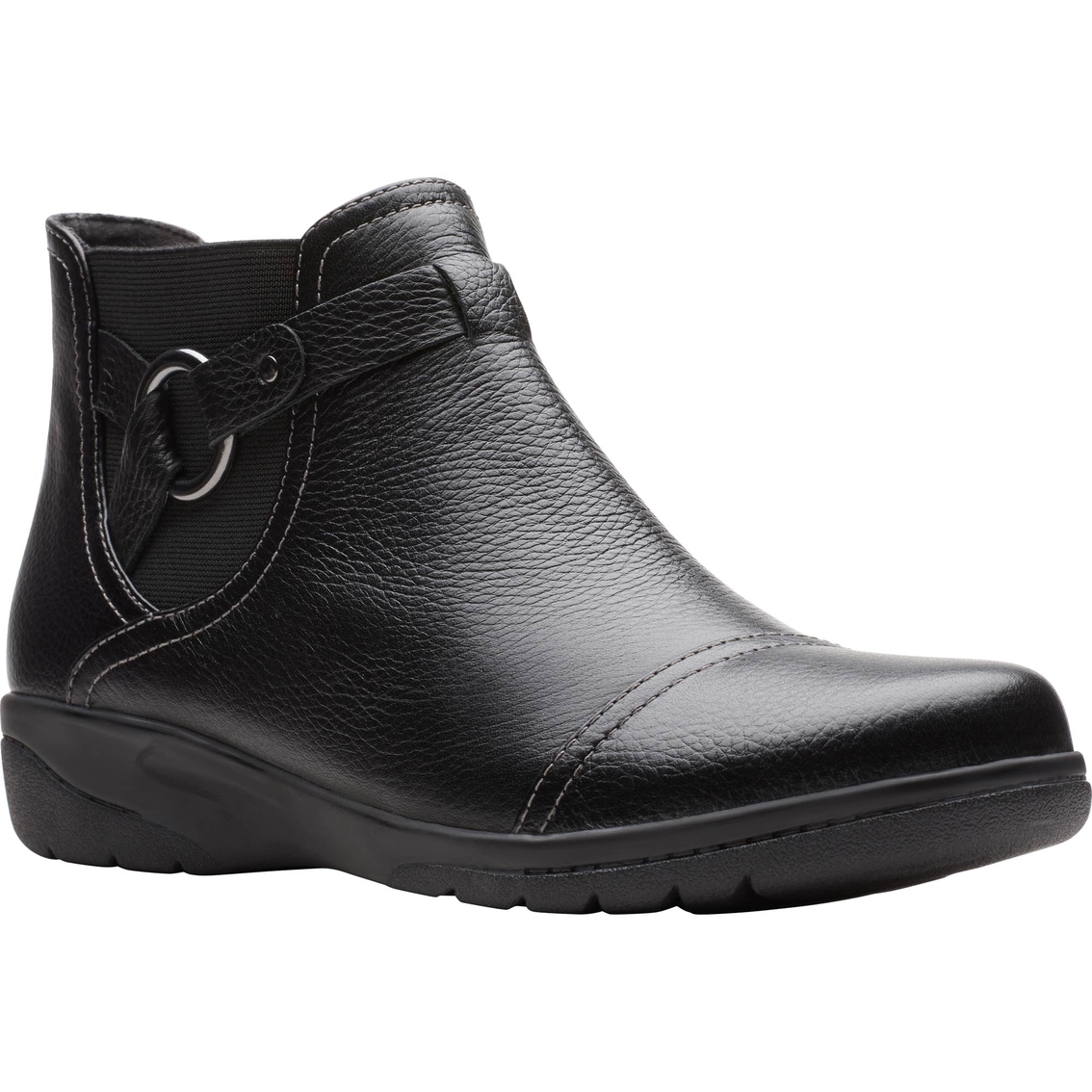 Clarks Cheyn Track Leather Side Zip Booties | Booties | Shoes | Shop ...