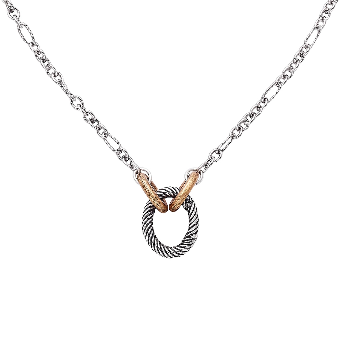James Avery Oval Twist Changeable Charm Holder Necklace 18 in. - Image 2 of 3