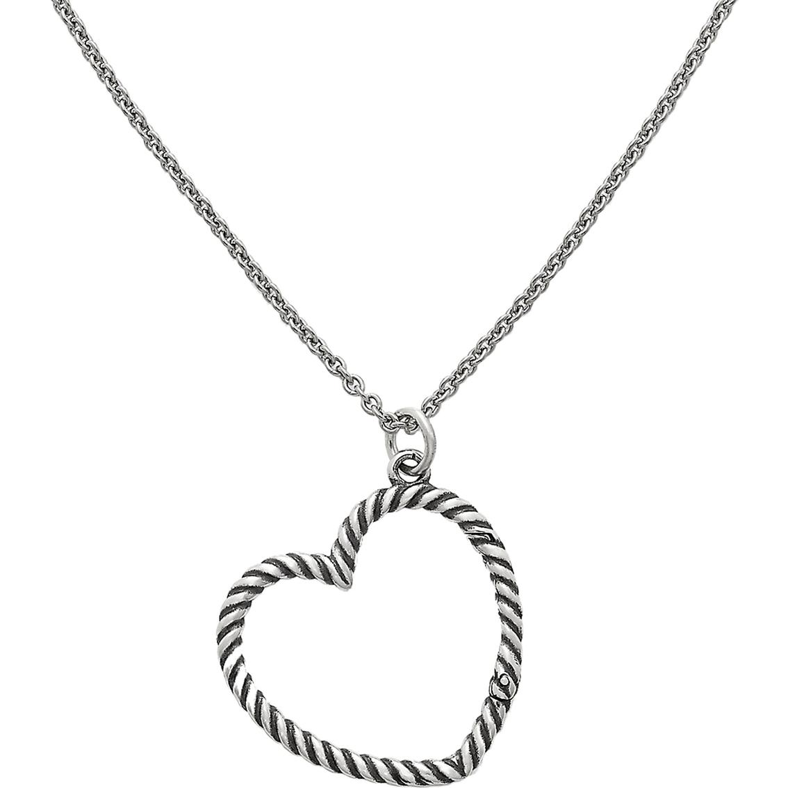James Avery Sterling Silver Changeable Heart Charm Holder Necklace - Image 2 of 3