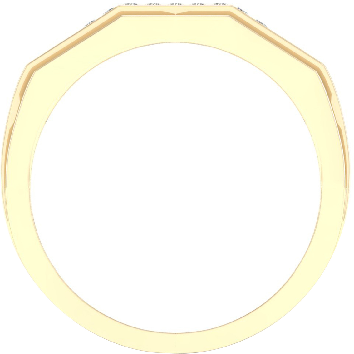 10K Yellow Gold Diamond Accent Ring - Image 3 of 3