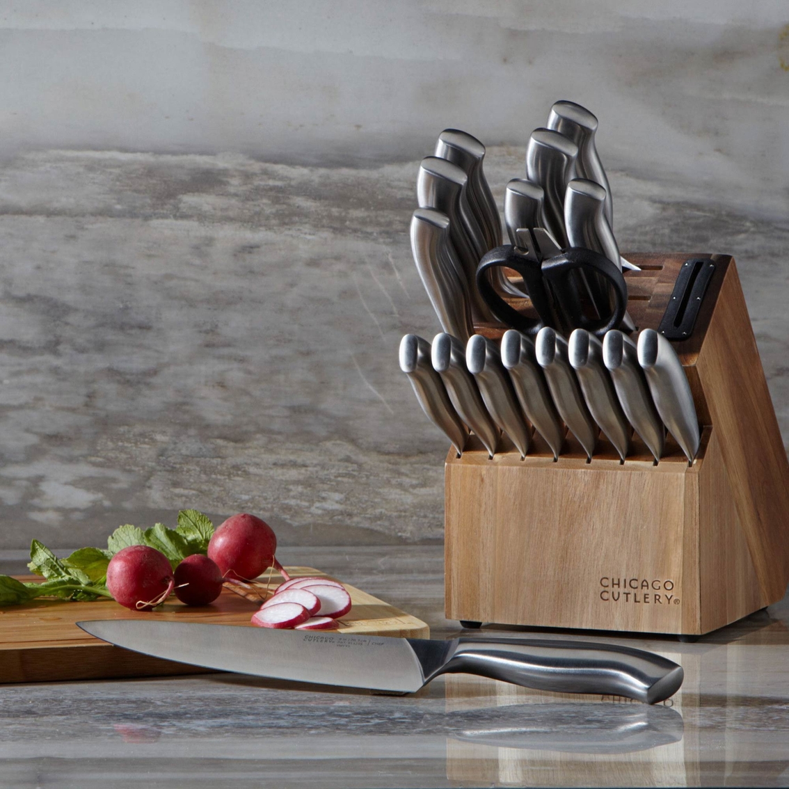 Chicago Cutlery Precision Cut 15-Piece Knife Block Set