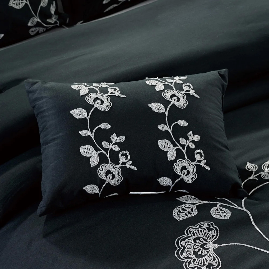 Elight Home Iris 7 Pc. Embroidered Comforter Set | Bedding Sets ...