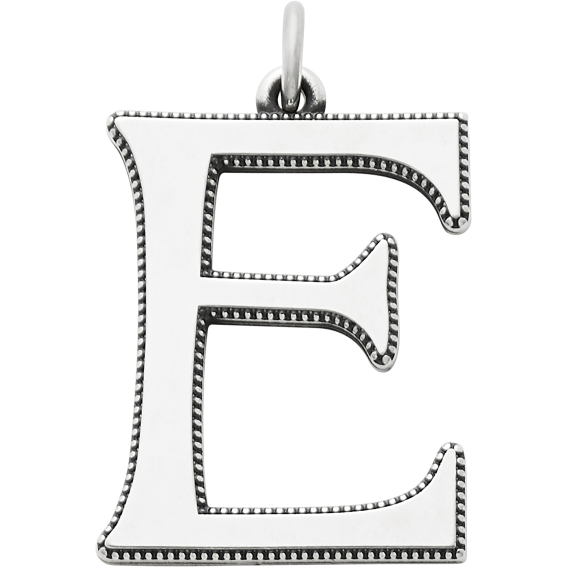 James Avery Vintage Alphabet E Pendant, Silver Charms