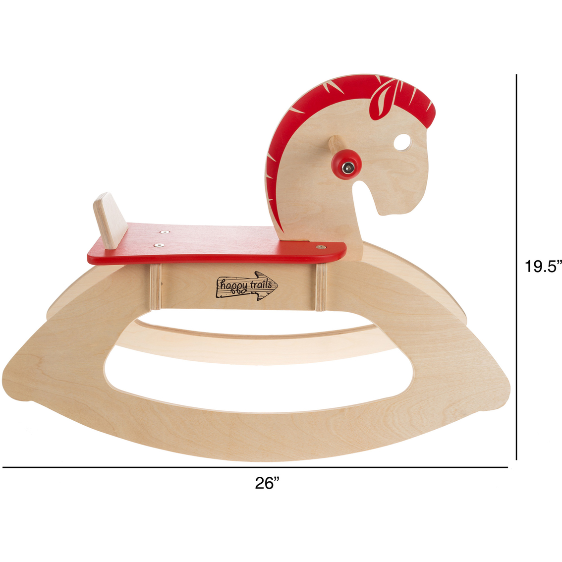 Happy Trails Wooden Rocking Horse - Image 2 of 6