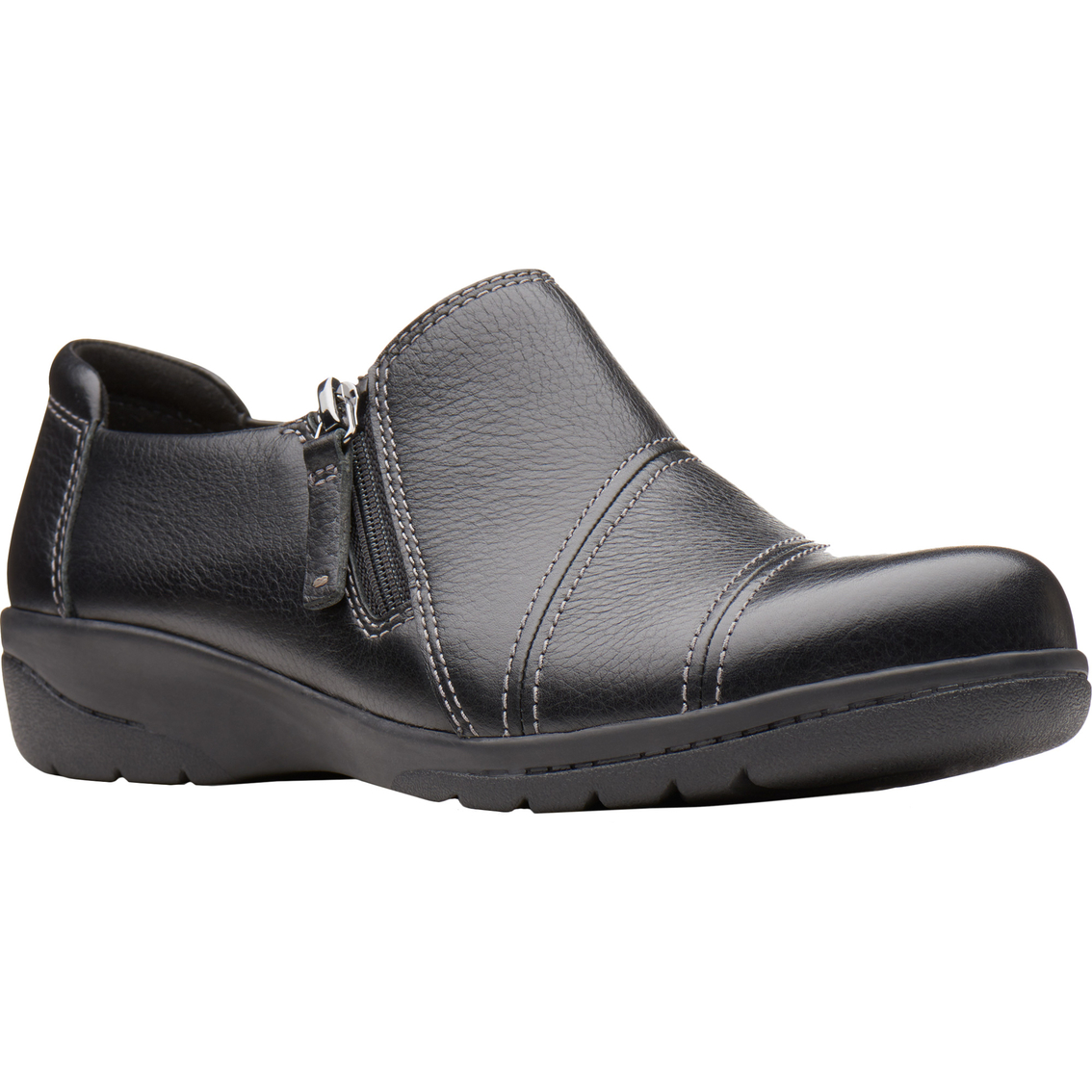 clarks shoes with side zipper