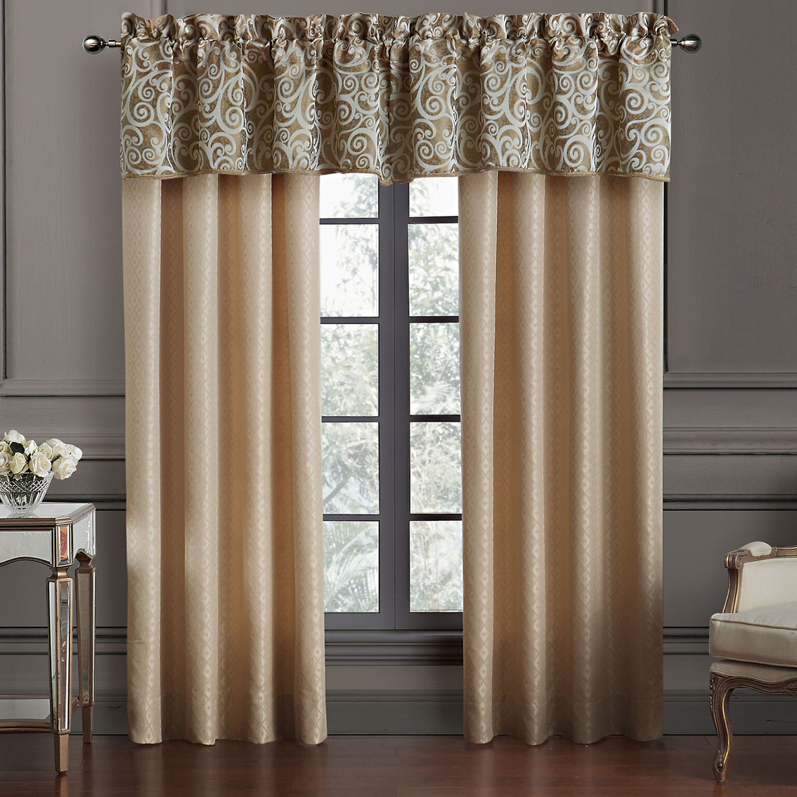 Waterford Anora Curtain Panels 2 pc. Set - Image 3 of 3