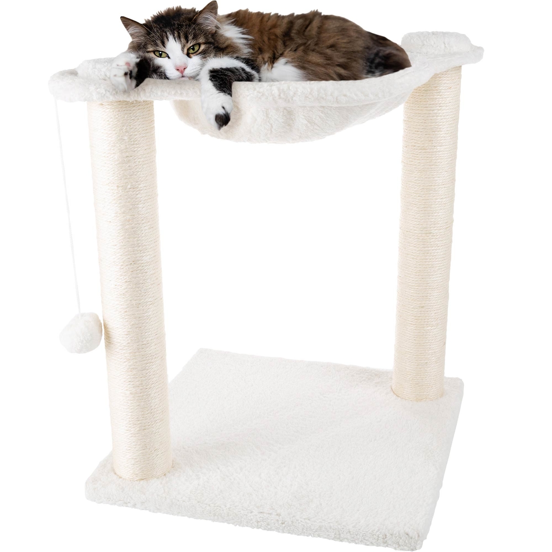 Petmaker Cat Tree and Scratcher Hammock Style Lounging Bed - Image 5 of 7