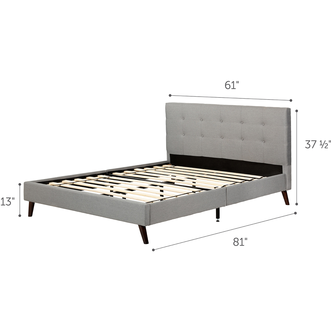 South Shore Fusion Complete Upholstered Bed - Image 8 of 8