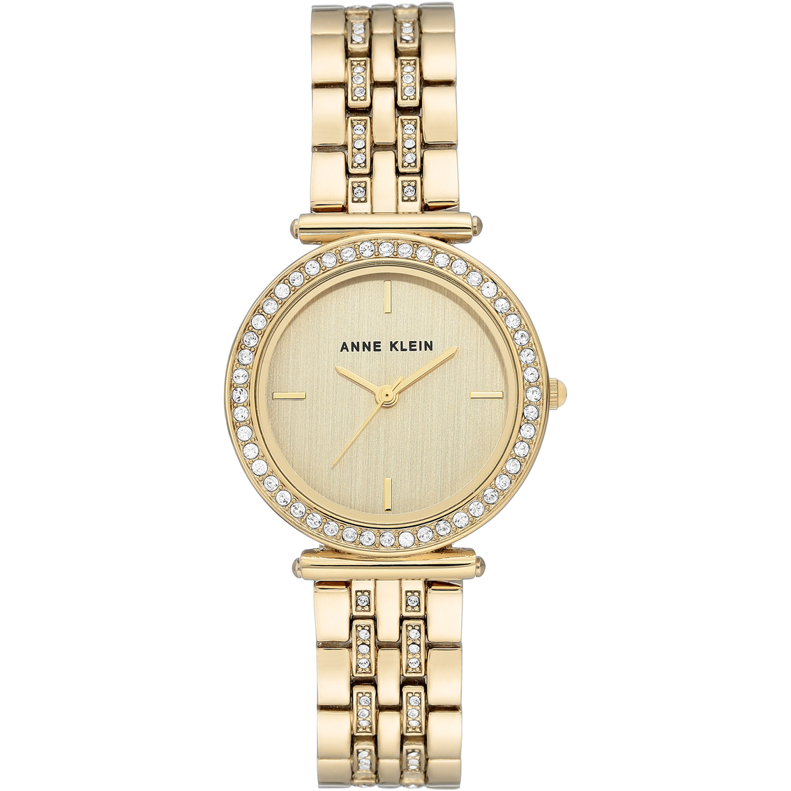 Anne Klein Women's Swarovski Crystal Accented Goldtone Bracelet Watch