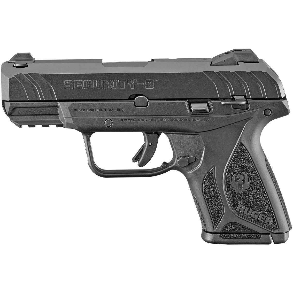 Ruger Security-9 Compact 9mm 3.42 in. Barrel 10 Rnd Pistol Black - Image 2 of 3