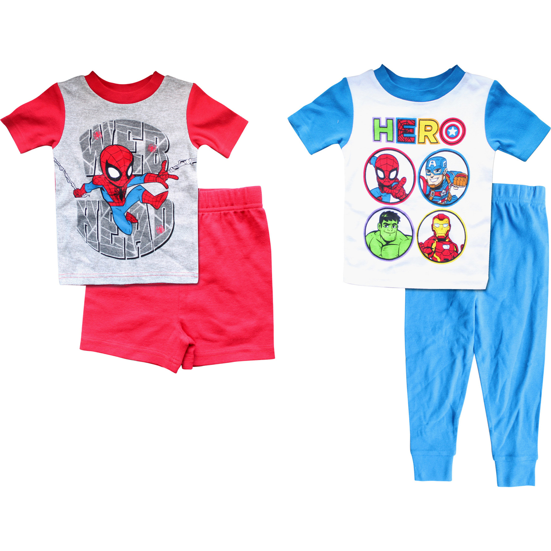 Marvel Toddler Boys Super Heroes 4 Pc. Pajama Set