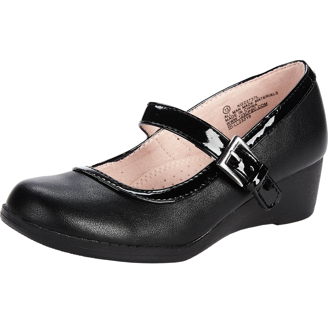 girls black wedge shoes