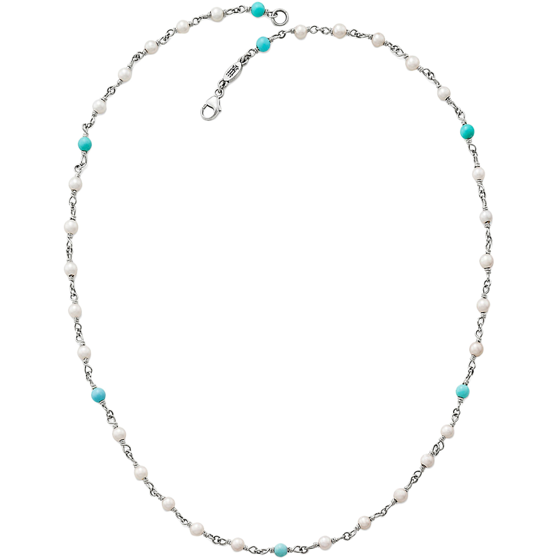 James Avery Santorini Necklace With Turquoise Cultured Pearl | Silver ...