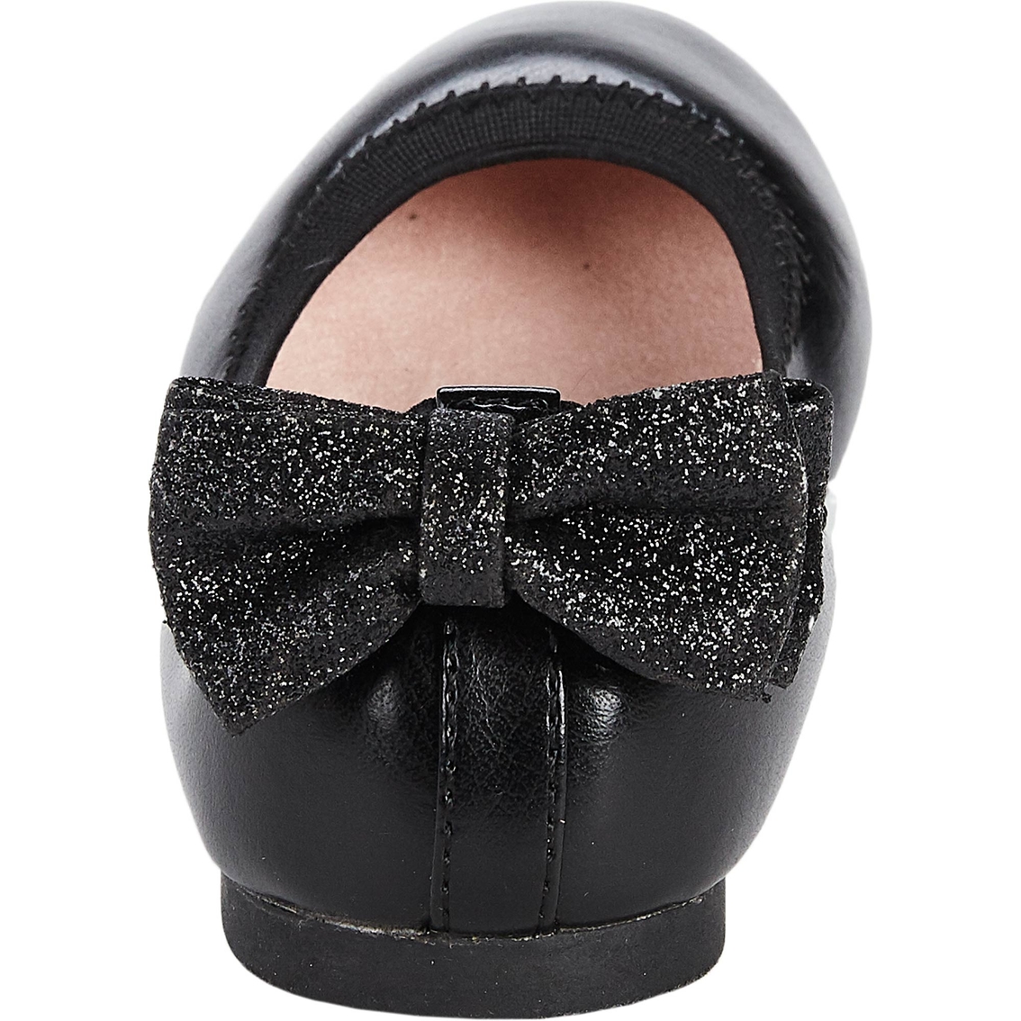 L.A. Underground Preschool Girls Classic Ballerina Flat Shoes with Back Bow - Image 3 of 4