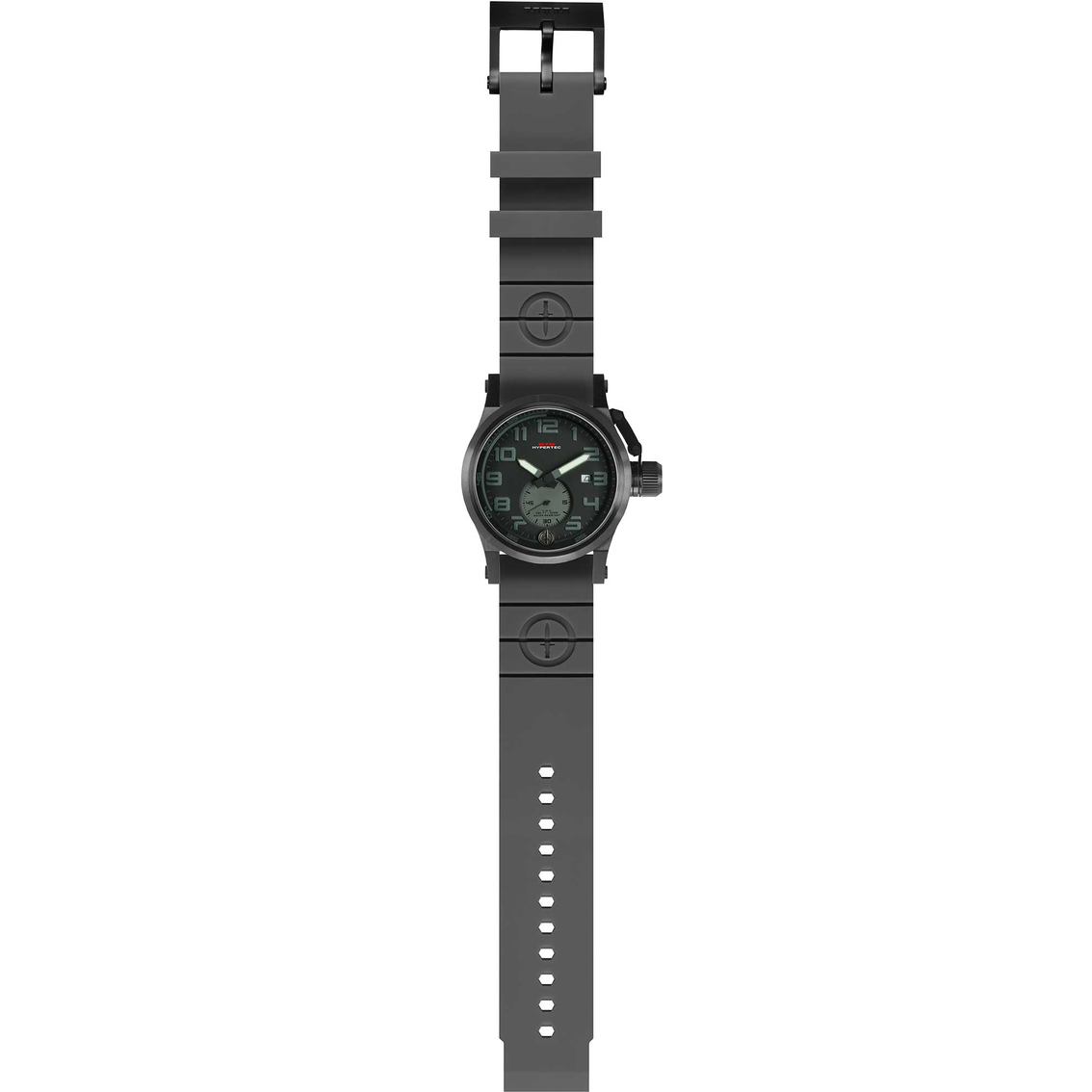 MTM Special Ops Hypertec Chrono 1A 44mm Gray Rubber II Band Watch HC1ABGRYGYR2MTM - Image 2 of 2