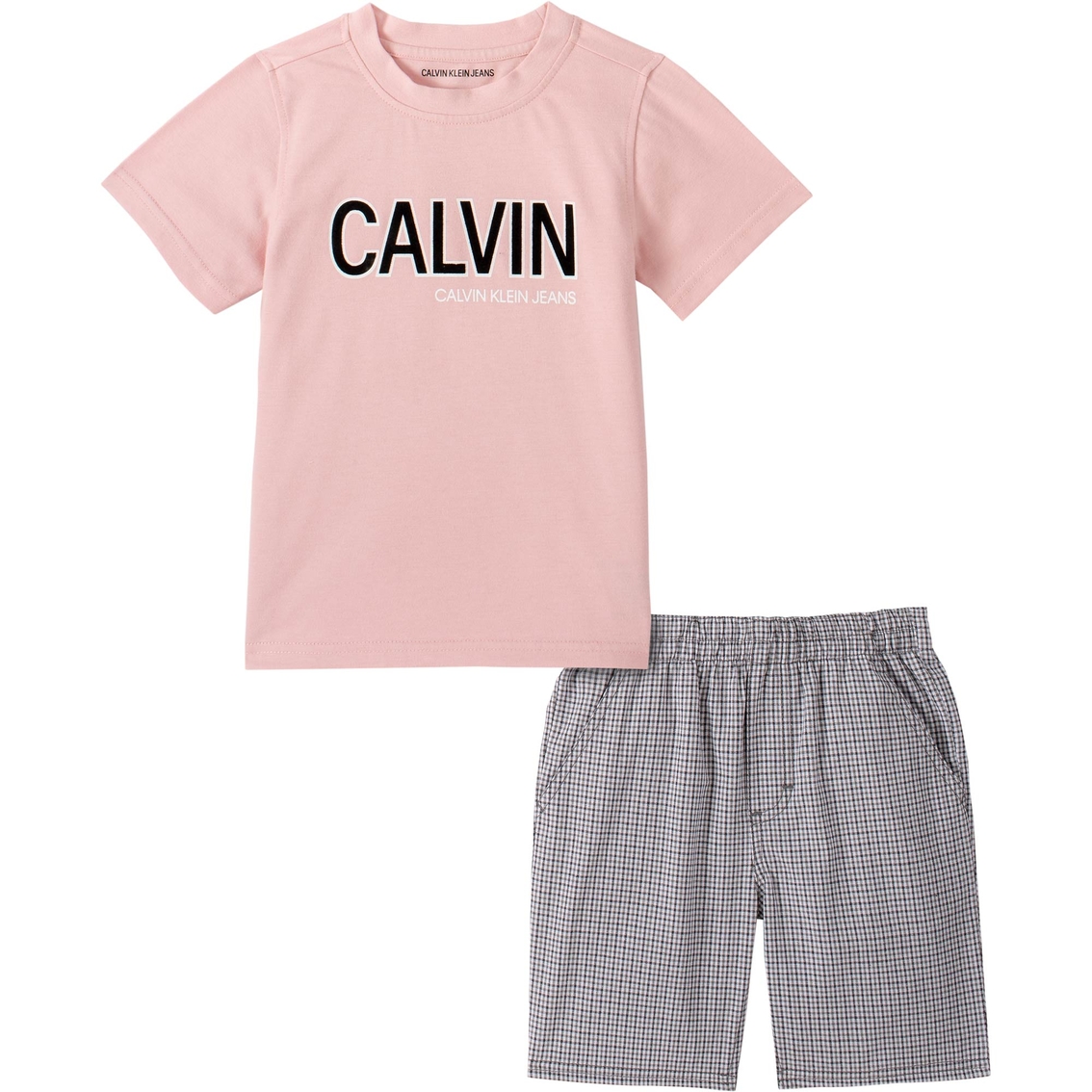 Calvin Klein Toddler Boys Logo Tee And Shorts 2 Pc. Set | Toddler Boys 2t-4t  | Clothing & Accessories | Shop The Exchange