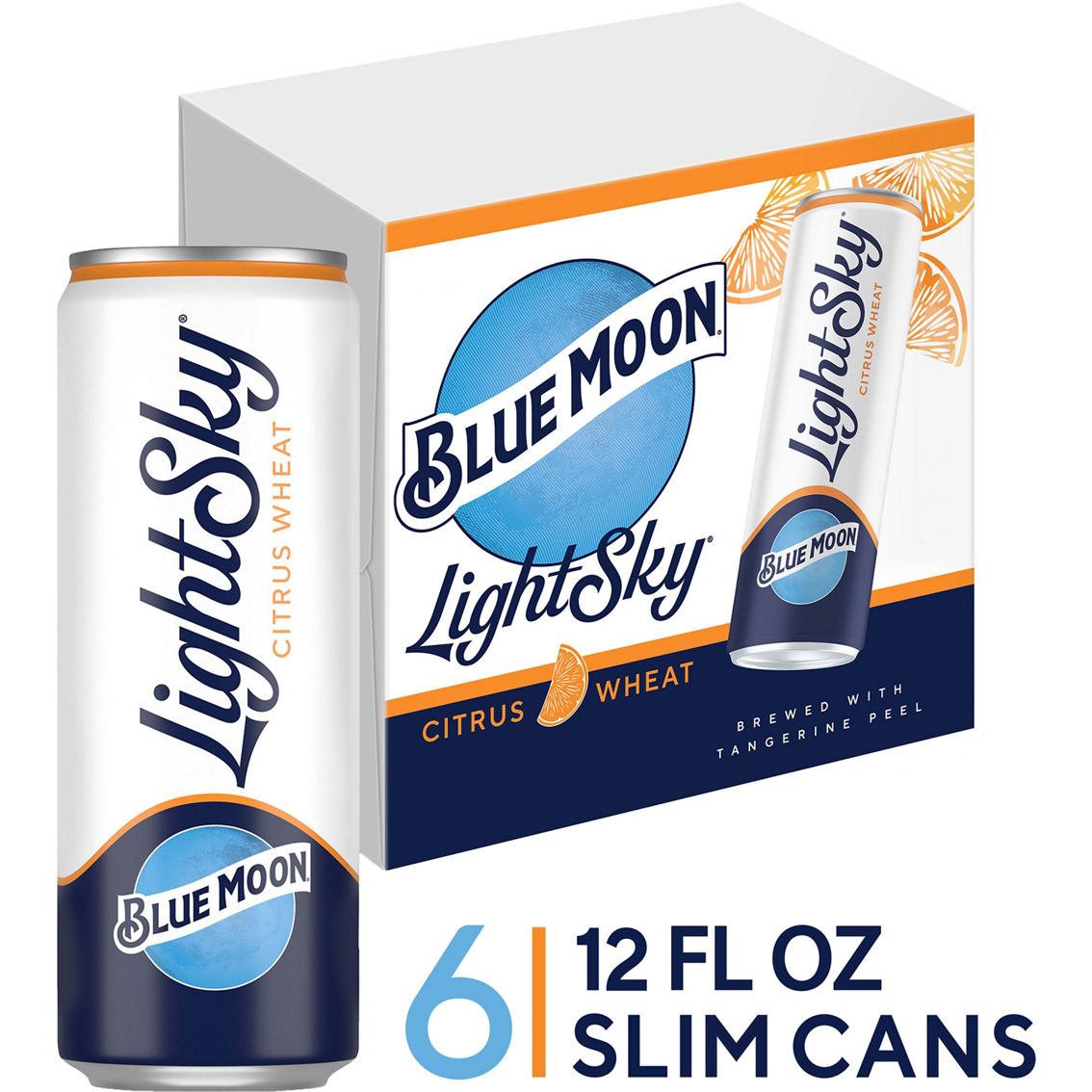 Blue Moon Light Sky Wheat Beer 6 pk., 12 oz. Cans - Image 2 of 2