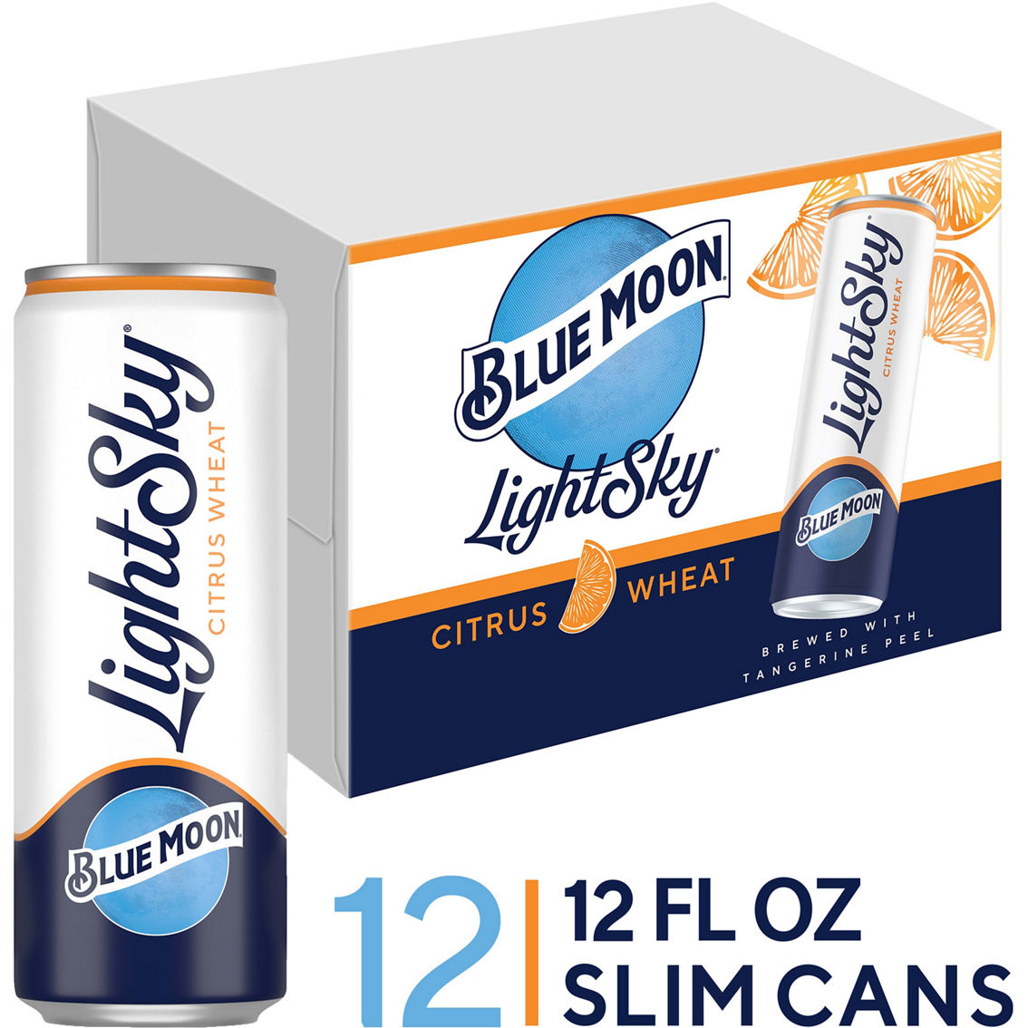 Blue Moon Light Sky Citrus Wheat Beer 12 pk., 12 oz. Cans - Image 2 of 2