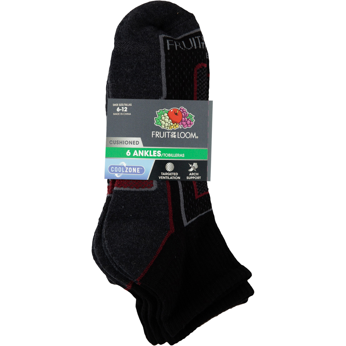 Fruit Of The Loom Cool Zone Ankle Socks 6 Pk. | Socks | Clothing ...