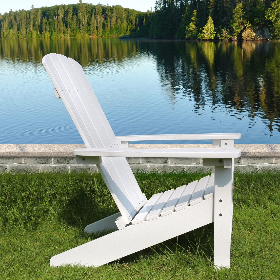 Northbeam Lakeside Faux Wood Adirondack Chair - Image 4 of 10