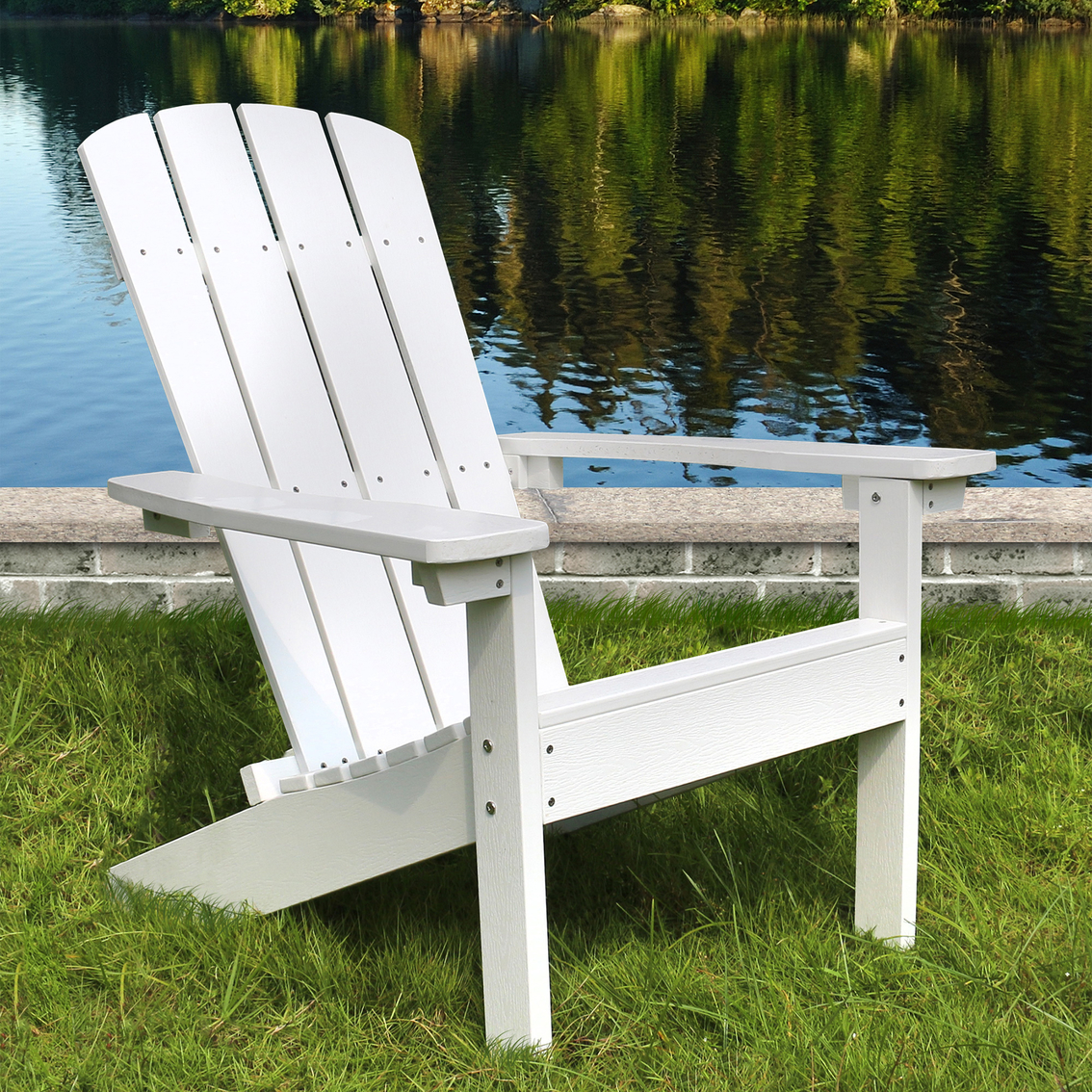 Northbeam Lakeside Faux Wood Adirondack Chair - Image 5 of 10