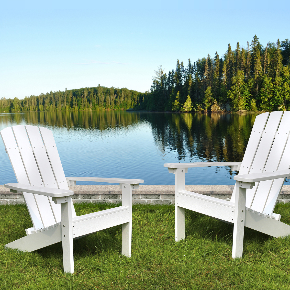 Northbeam Lakeside Faux Wood Adirondack Chair - Image 9 of 10