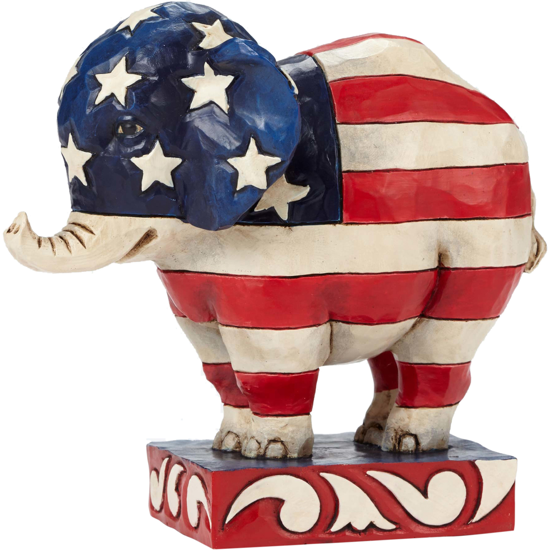 Jim Shore Heartwood Creek Patriotic Elephant Figurine | Giftware 