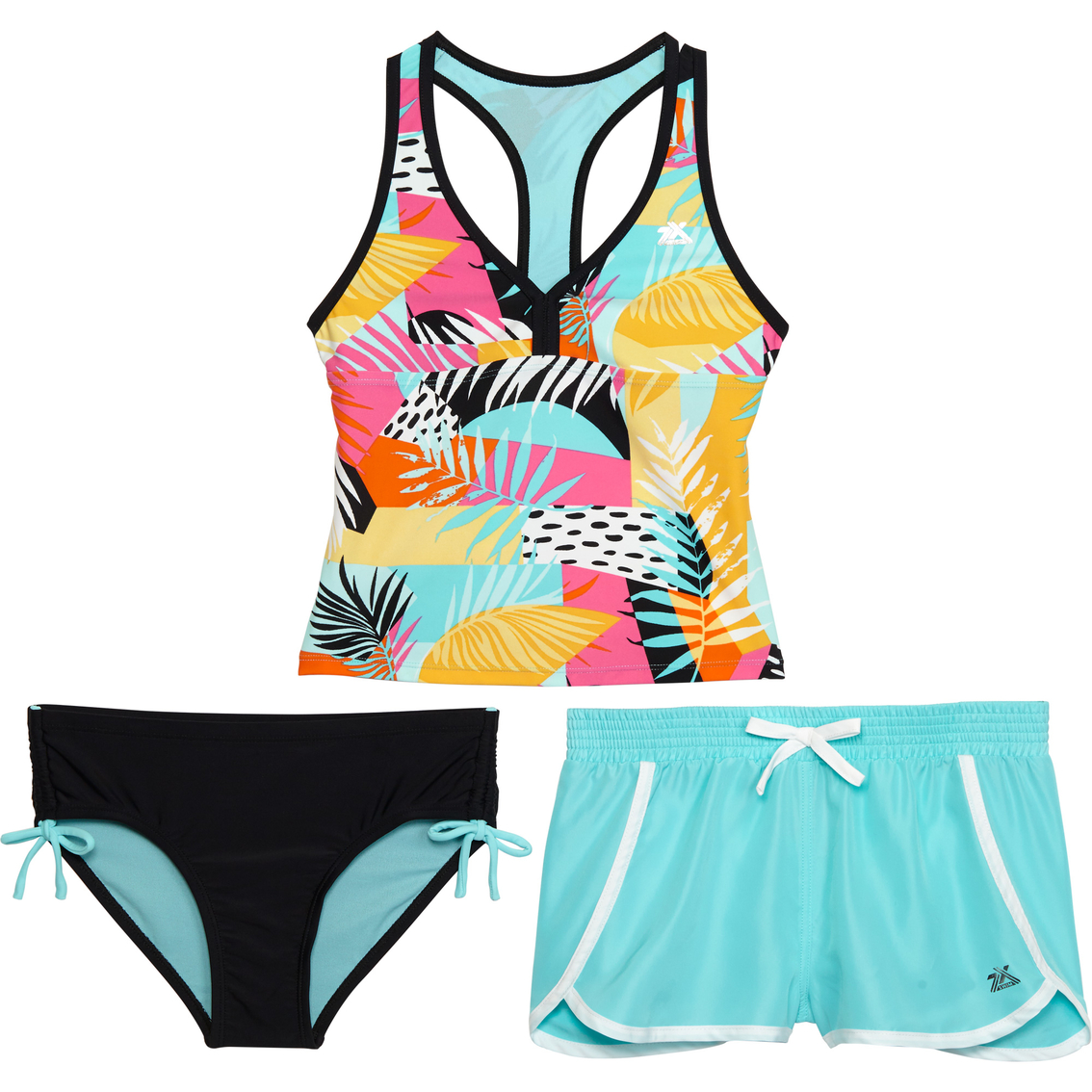 Zeroxposur Girls Well Spotted 3 Pc. Swimsuit Set | Girls 7-16 ...