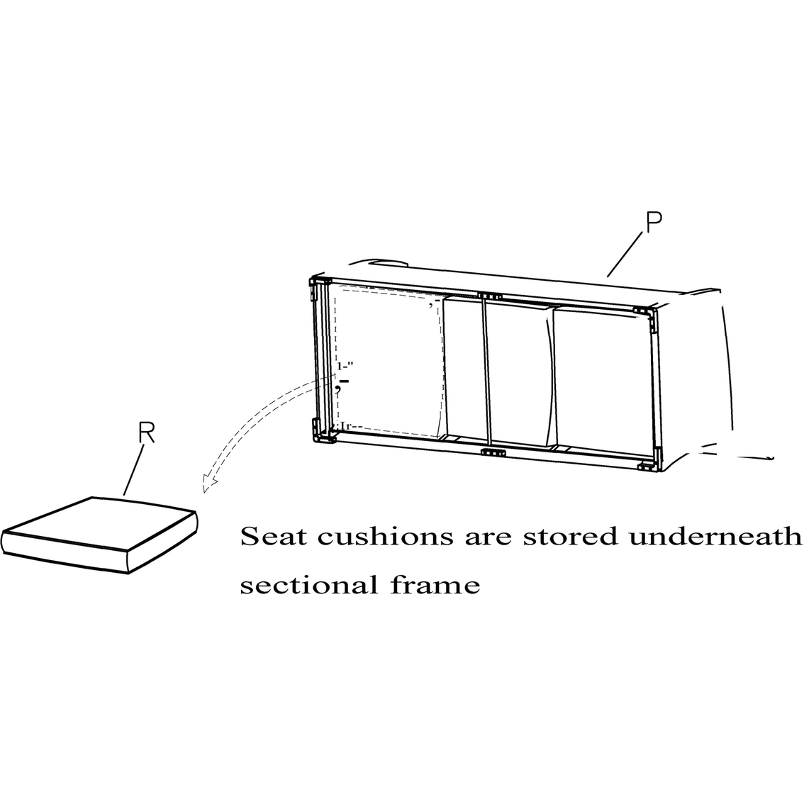 Signature Design by Ashley Easy Isle Outdoor Sofa Sectional with 1 Chair and Table - Image 4 of 4