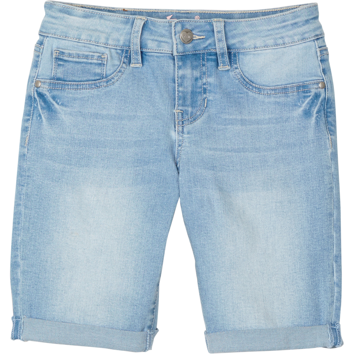Ymi Jeans Girls Cuffed Denim Bermuda Shorts | Girls 7-16 | Clothing ...