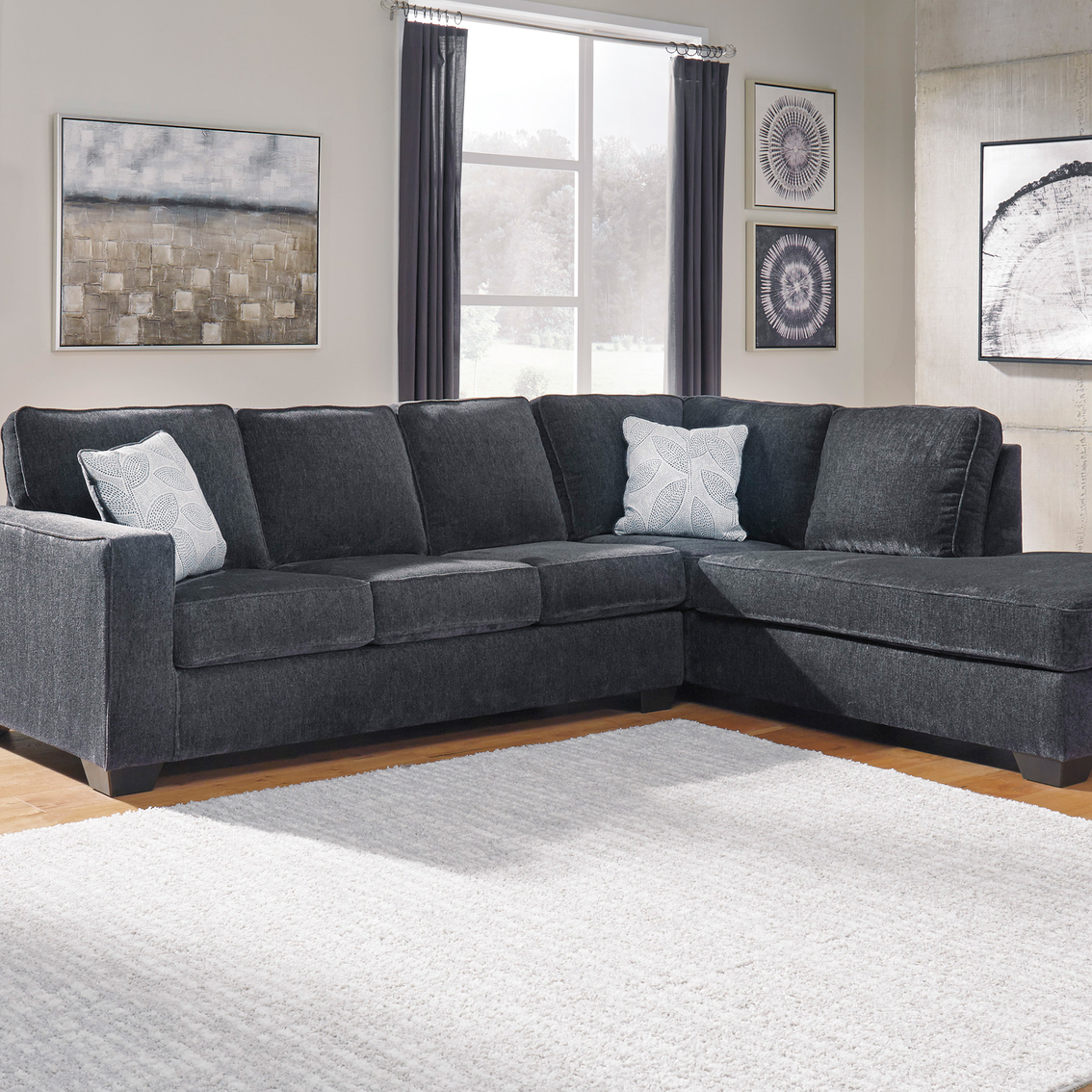 Signature Design by Ashley Altari 2 pc. Sectional, RAF Corner Chaise / LAF Sofa - Image 4 of 4