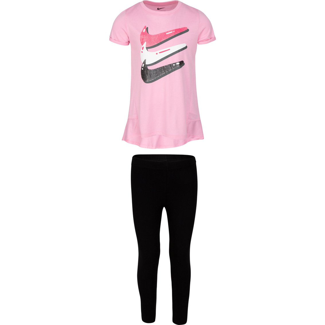 Nike Little Girls Swoosh Bubble Leggings Set, Girls 4-6x, Clothing &  Accessories