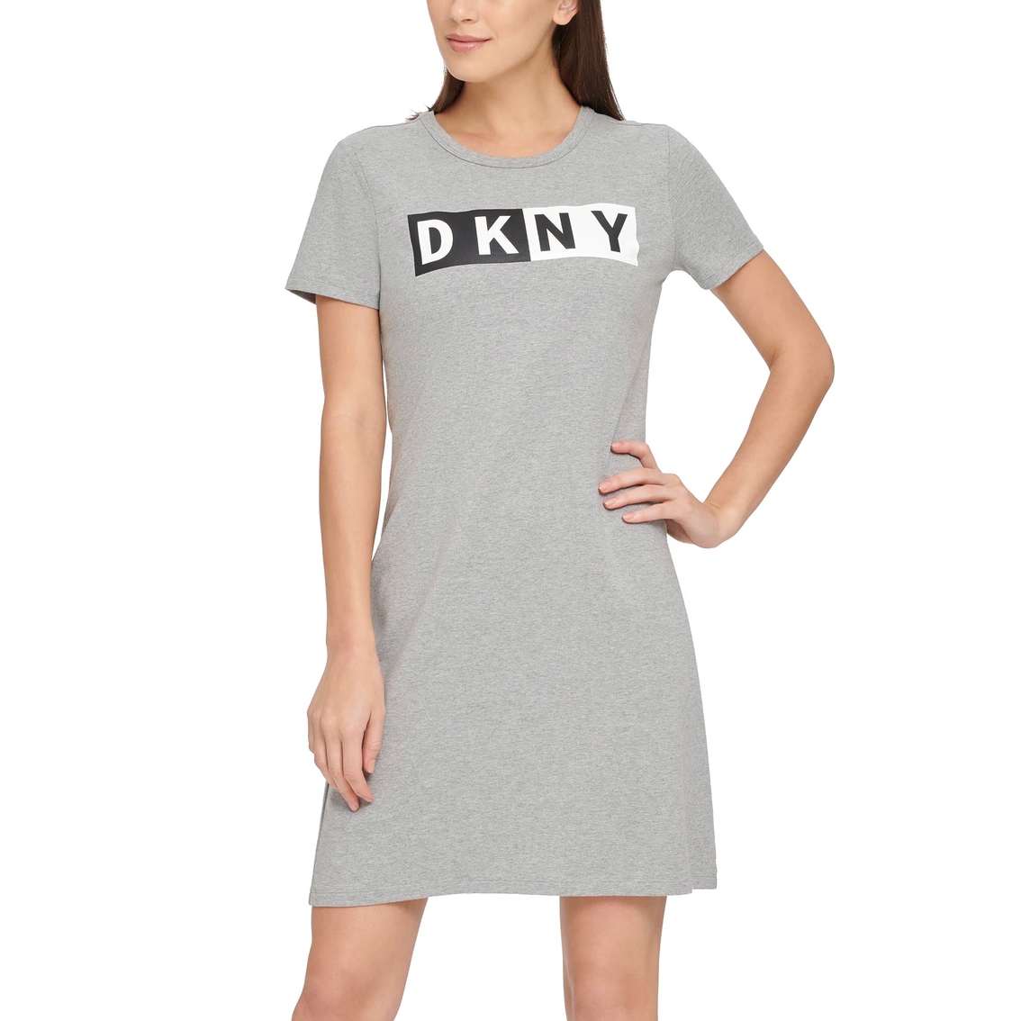 Dkny Sport Two-tone Logo Tee Dress, Dresses, Clothing & Accessories