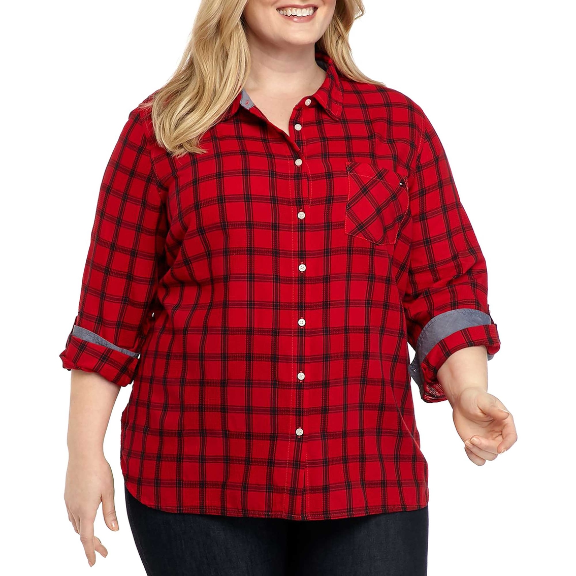 plus size casual shirts