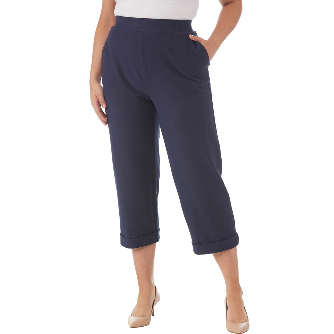 Michael Kors Plus Size Solid Rolled Cuffed Pants | Pants | Clothing ...