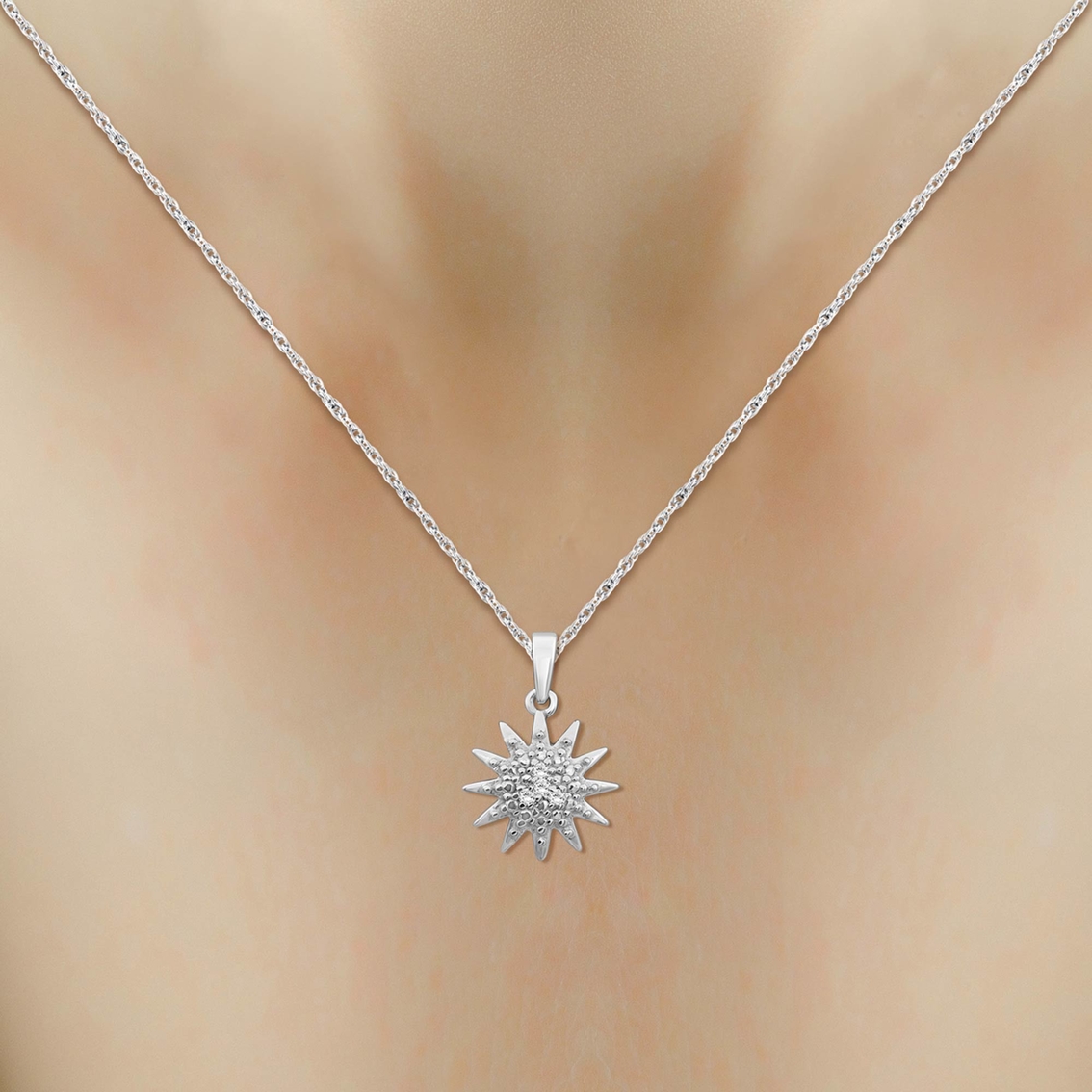 She Shines Sterling Silver Star Pendant Set - Image 4 of 5