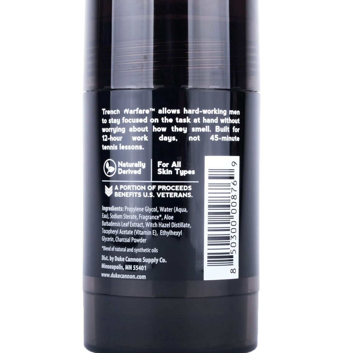 Duke Cannon Bergamot and Black Pepper Trench Warfare Natural Charcoal Deodorant - Image 2 of 3