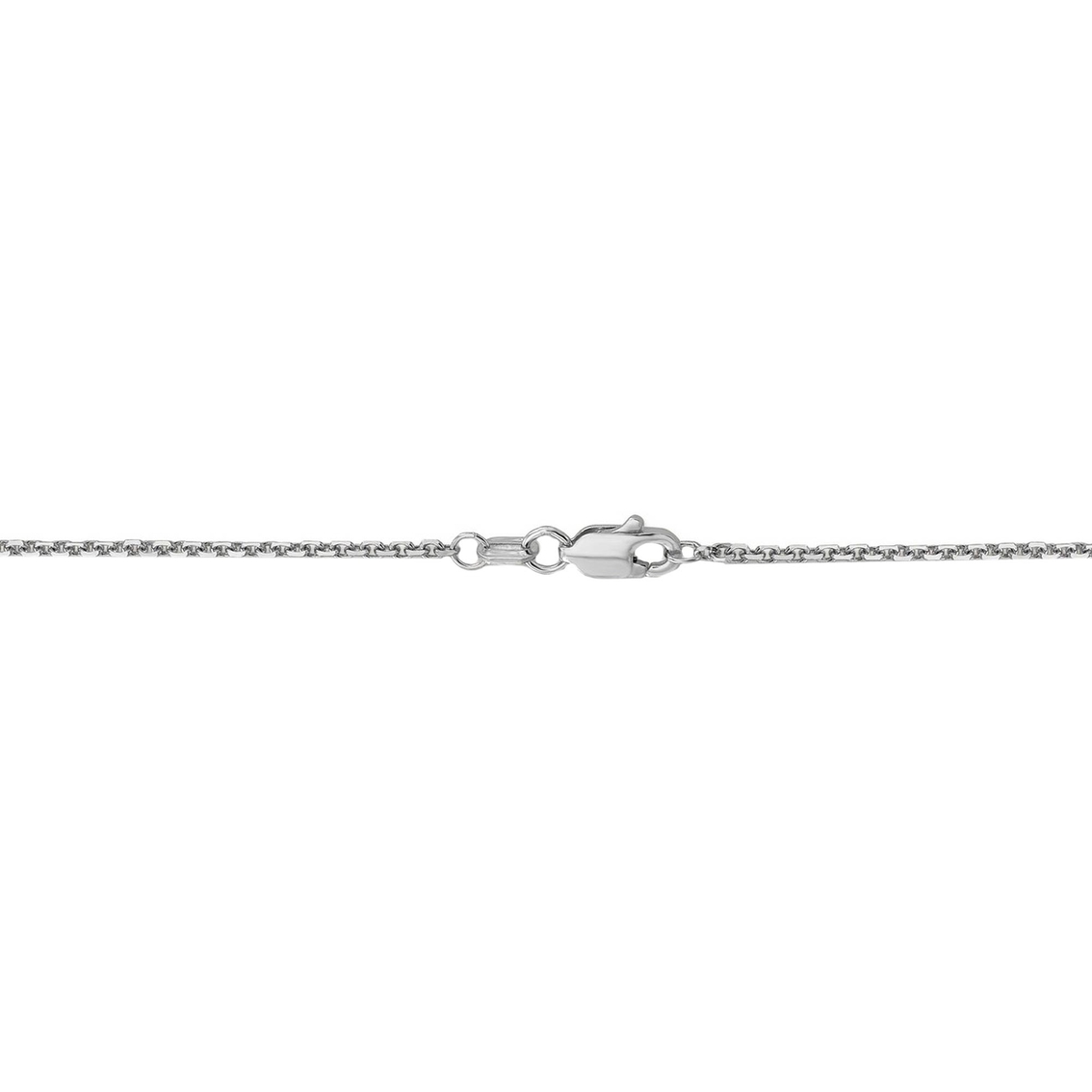 14k White Gold 1.40mm Diamond Cut Cable Chain Necklace | Gold Chains ...