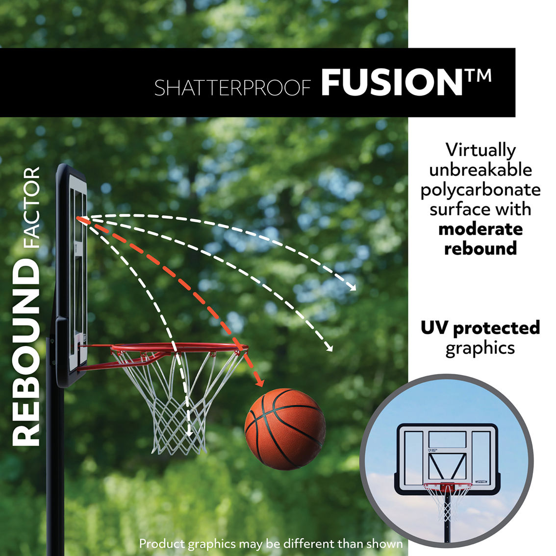 Lifetime Adjustable Portable Basketball Hoop (44 in. Polycarbonate) - Image 6 of 10