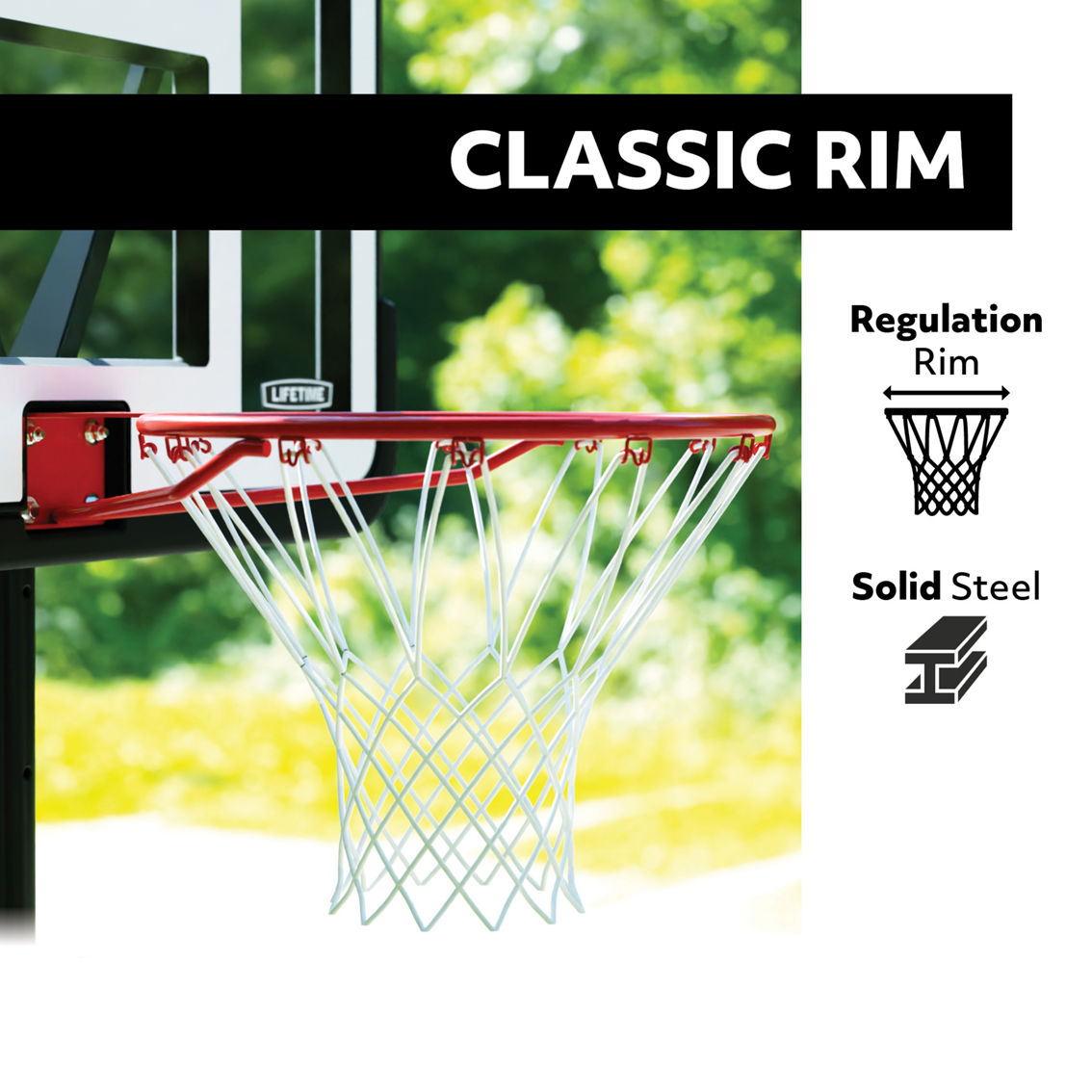 Lifetime Adjustable Portable Basketball Hoop (44 in. Polycarbonate) - Image 7 of 10