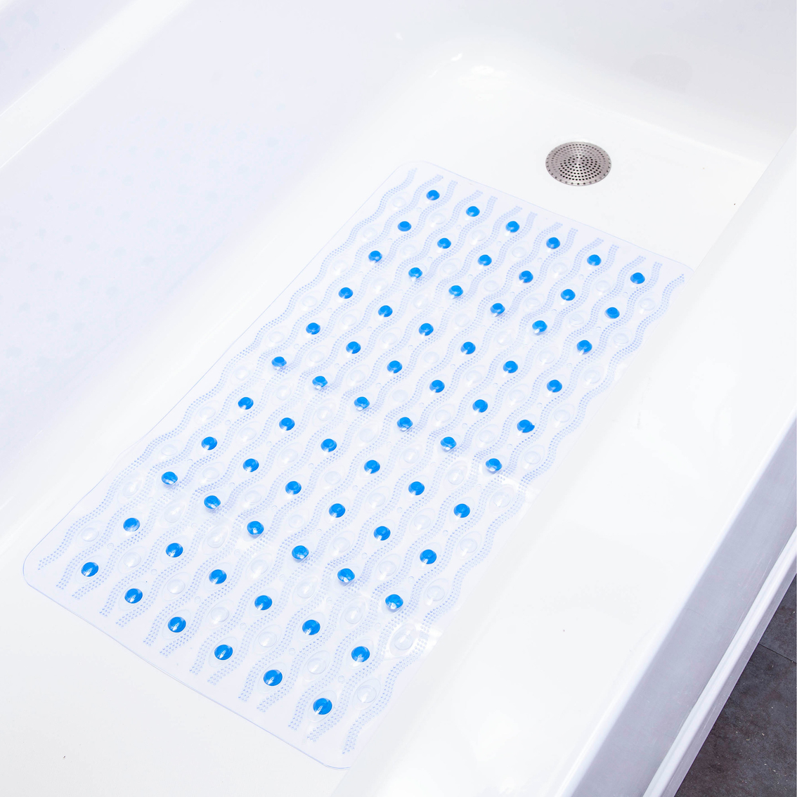 Kenney Non Slip Semi Brushed Bath, Shower and Tub Mat with Suction Cups - Image 3 of 3