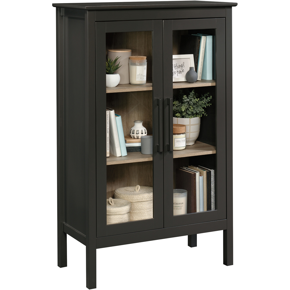 Sauder Anda Norr Collection Display Cabinet | Bookcases & Cabinets ...