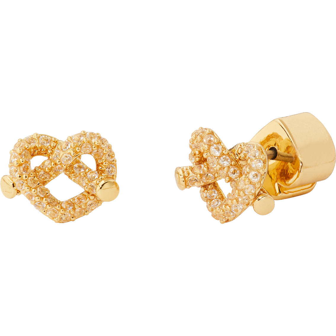 Kate Spade Goldtone Love Me Knot Pave Mini Stud Earrings | Fashion Earrings  | Jewelry & Watches | Shop The Exchange