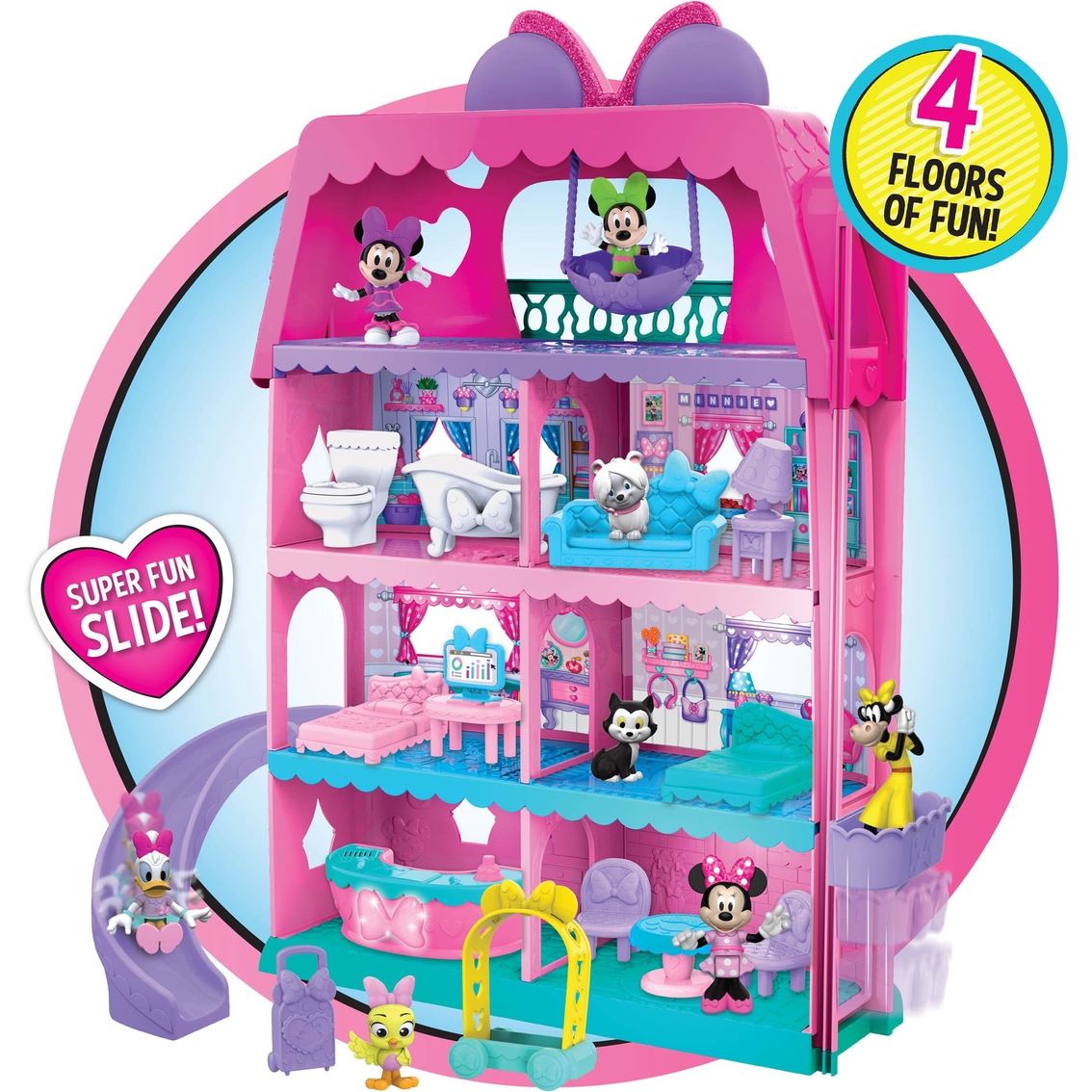 Just Play Disney Junior Minnie Mouse Bow Tel Hotel Playset Dollhouses