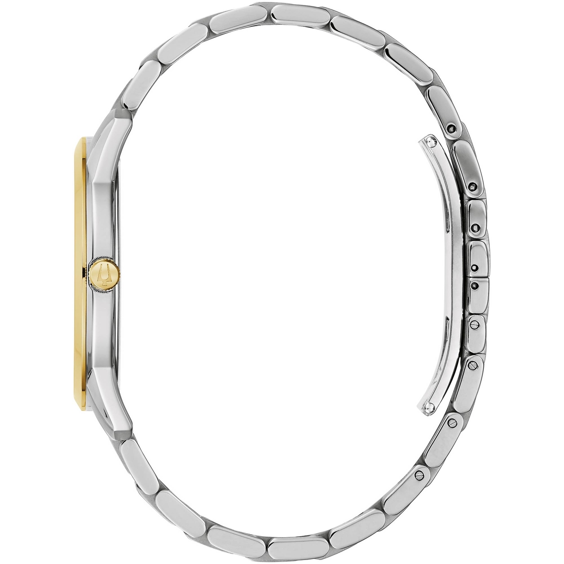 Bulova Men's Sutton Two Tone Stainless Steel Bracelet Watch 96b338 ...