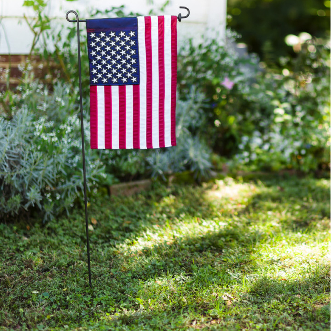 Evergreen American Flag Garden Applique Flag - Image 2 of 4
